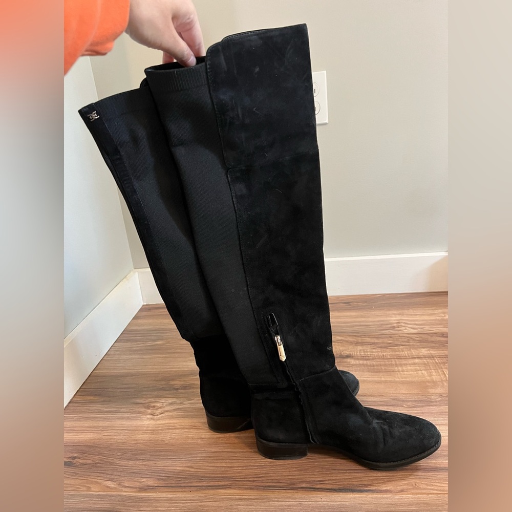 Sam Edelman Over the Knee Black suede boots size 8.5